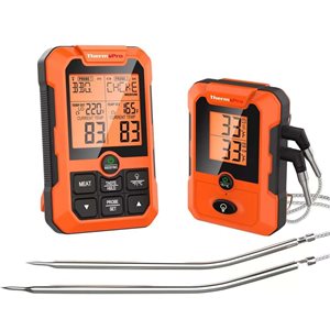 ThermoPro 500-ft Wireless Dual Probe Meat Thermometer for Smoker Oven, Grill