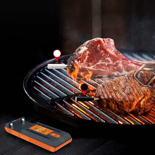 ThermoPro Twin TempSpike 500-ft Truly Wireless Meat Thermometer with 2 Probes and Signal Booster