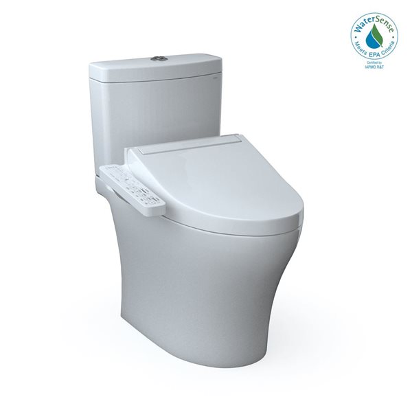 [MW4363074CEMFGN#01] TOTO Aquia IV Cube Elongated Dual Flush Toilet With Washlet C2 Bidet Seat And Left Hand Lever (SAK59713)