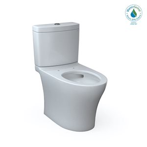 TOTO Aquia IV Two-Piece Elongated Dual Flush 1.28/0.9 GPF Toilet with CEFIONTECT - Cotton White