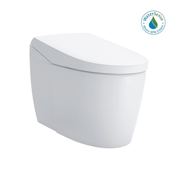 NEOREST AS Dual Flush 1.0/ 0.8 GPF Toilet with Integrated Bidet Seat and EWATER+ - Cotton White