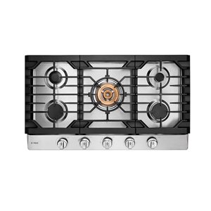 FOTILE Tri-ring Series 30-in 5-Burner Stainless Steel Gas Cooktop