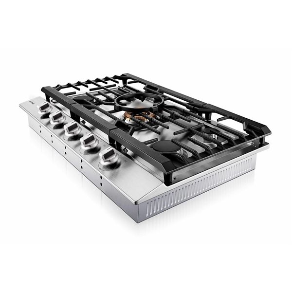 FOTILE Tri-ring Series 30-in 5-Burner Stainless Steel Gas Cooktop