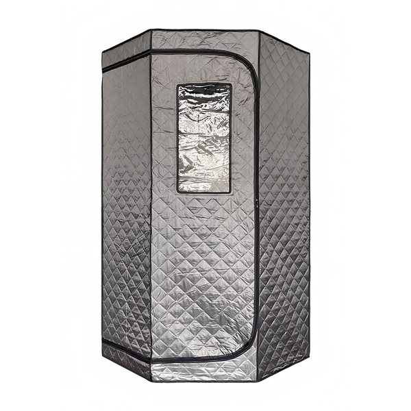 Blisspod 90 x 90 x 190-cm Grey Portable Home Steam Sauna Tent