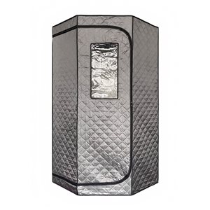 Blisspod 90 x 90 x 190-cm Grey Portable Home Steam Sauna Tent