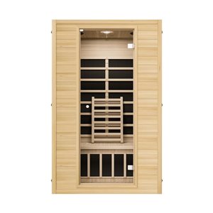Blisspod Vienna 74.8 x 47.2 x 35.4-in 2-Person Canadian Hemlock Infrared Sauna w/ 4 Heaters