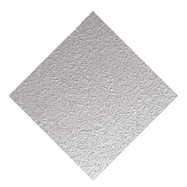 Dalles de plafond Wave de Wexstar 24 x 24 po blanc résistant à l'eau et au feu en silicate de calcium 12/pqt