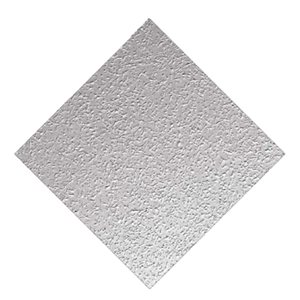 Dalles de plafond Wave de Wexstar 24 x 24 po blanc résistant à l'eau et au feu en silicate de calcium 12/pqt