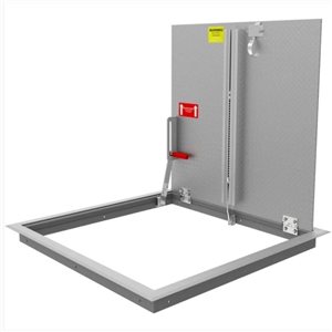 Porte d'accès de plancher boulonnée de Best Access Doors non drainable 24 x 24 po pour ouverture existante, 300 PSF 