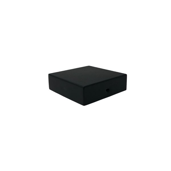 Nuvo Iron Eazy-Cap 4 x 4-in Black 24-Pack Modern Low-Profile Flat Top Post Cap