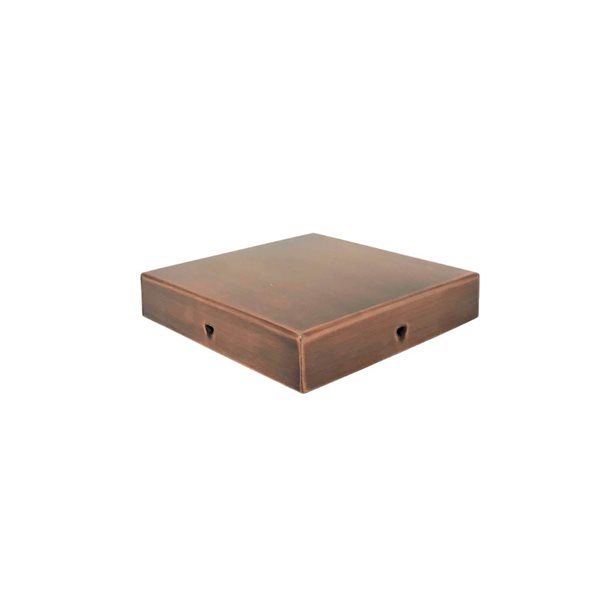 Nuvo Iron Eazy-Cap 6 x 6-in Copper 12-Pack Modern Low-Profile Flat Top Post Cap