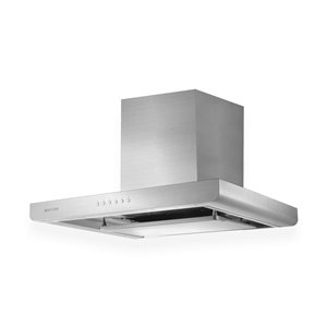 Sakura M6000 1000 CFM 30-in Stainless Steel Range Hood with Chimney Flue