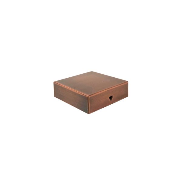 Nuvo Iron Eazy-Cap 4 x 4-in Copper 24-Pack Modern Low-Profile Flat Top Post Cap