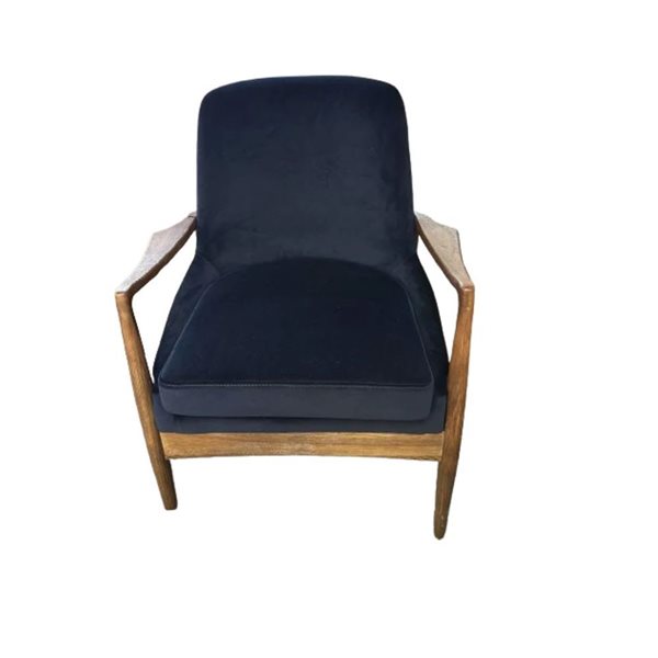 Fauteuil de salon Truby par TAKE ME HOME bleu marine