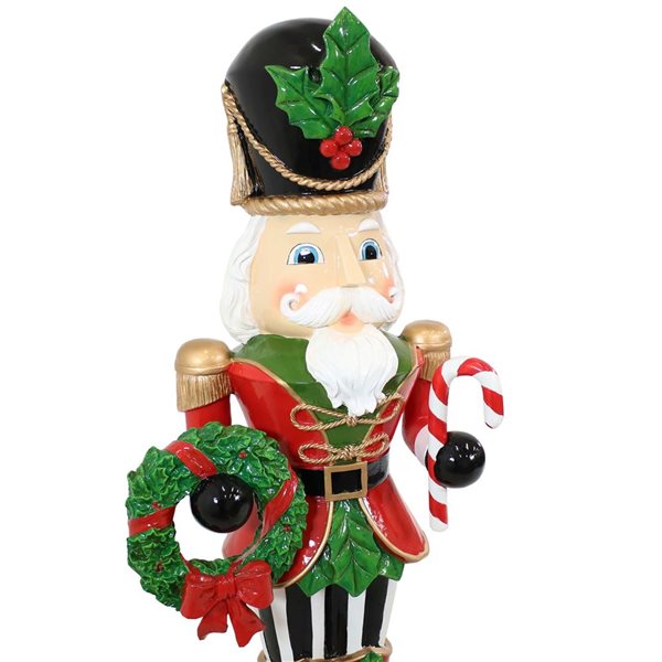 Sunnydaze Decor Karl Indoor and Outdoor Christmas Nutcracker Statue - 48-in