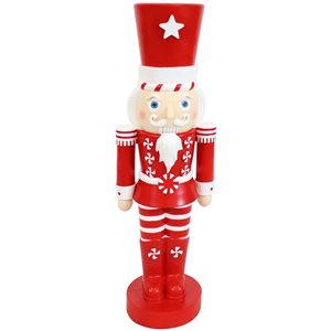 Sunnydaze Decor Alfonso the Noble Indoor and Outdoor Nutcracker Statue - 36-in