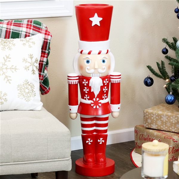 Sunnydaze Decor Alfonso the Noble Indoor and Outdoor Nutcracker Statue - 36-in