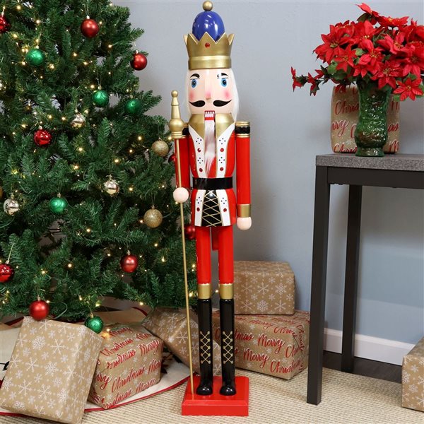 Sunnydaze Decor Balthazar the Protector Indoor Christmas Nutcracker - 48-in