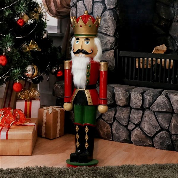 Sunnydaze Decor Matthias the Prince Indoor and Outdoor Nutcracker Statue - 35-in