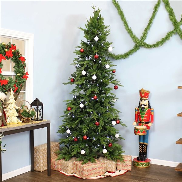 Sunnydaze Decor Slim and Stately Artificial Christmas Tree - 8 Feet