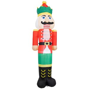 Sunnydaze Decor Nathaniel the Nutcracker 8-ft Christmas Inflatable