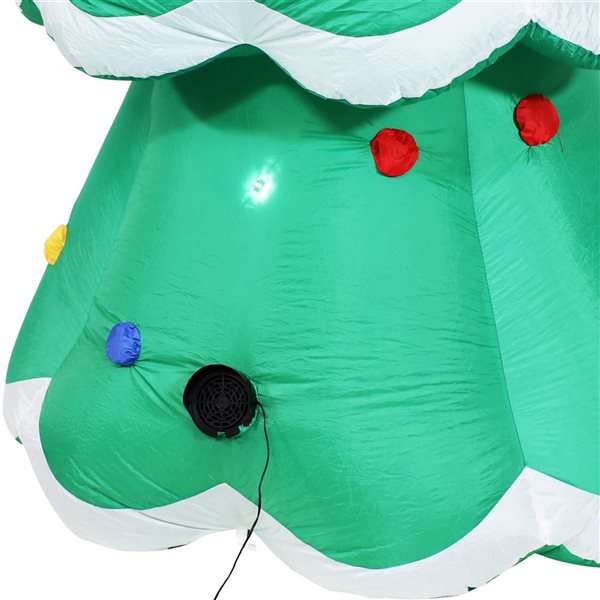 Sunnydaze Decor Towering Green Christmas Tree Inflatable Yard Decoration - 9.5-ft