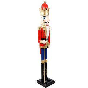 Sunnydaze Decor Arnold the Strong Indoor Christmas Nutcracker Statue - 48-in