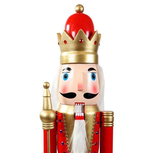 Sunnydaze Decor Arnold the Strong Indoor Christmas Nutcracker Statue - 48-in