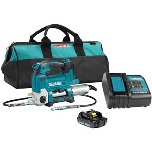 Pistolet graisseur Makita 18 V LXT, compact x1Kit