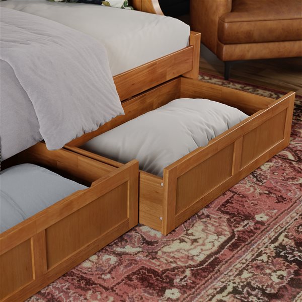 AFI Cambridge Light Toffee Twin Size Daybed with Storage Drawers