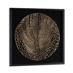 Boîte-cadre Laced Moon I 24" par Gild Design House