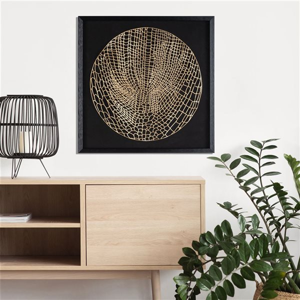 Gild Design House Laced Moon I, 24" Shadow Box