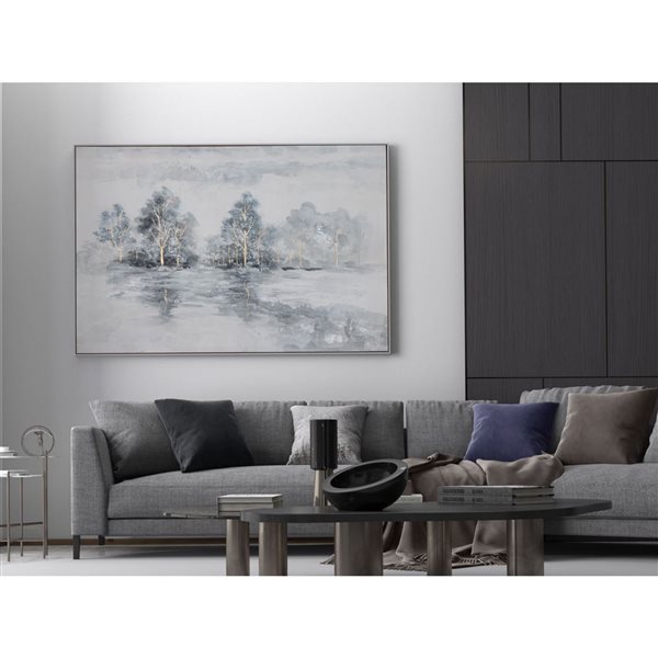 Gild Design House Winter's Woods, Hand Painted Canvas