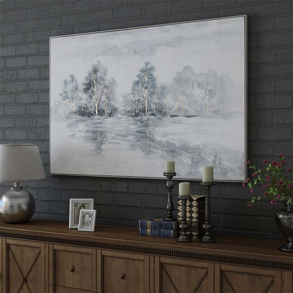 Gild Design House Winter's Woods, Hand Painted Canvas