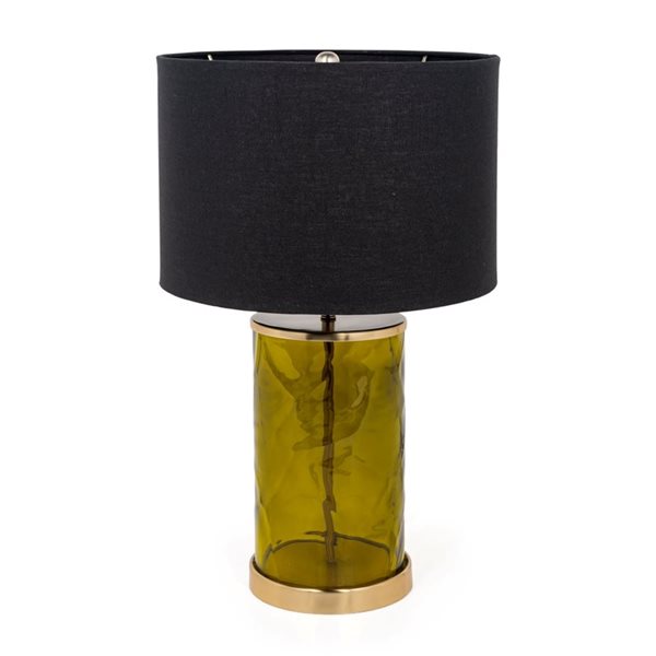 Lampe de table Klara de Gild Design House 22 po en verre vert