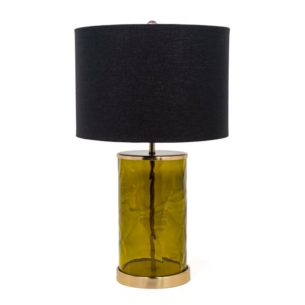 Lampe de table Klara de Gild Design House 22 po en verre vert