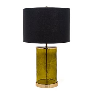 Lampe de table Klara de Gild Design House 22 po en verre vert