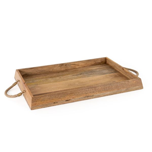 Gild Design House Caydence Rectangle Wood Trays - Set of 2