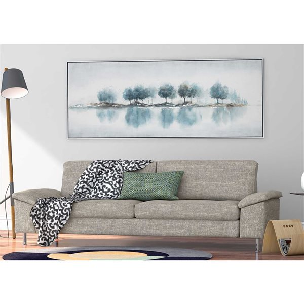 Gild Design House Blue Woods, Hand Painted Canvas