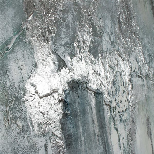 Gild Design House Exquisite Aquamarine, Hand Painted Canvas