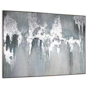 Gild Design House Exquisite Aquamarine, Hand Painted Canvas