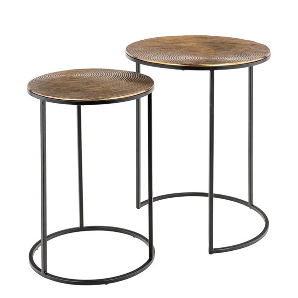 Gild Design House Othello Metal Nesting Tables - Set of 2