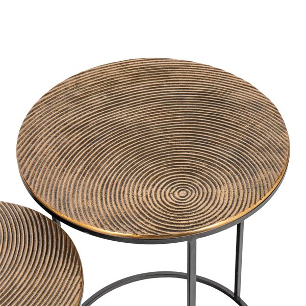 Gild Design House Othello Metal Nesting Tables - Set of 2