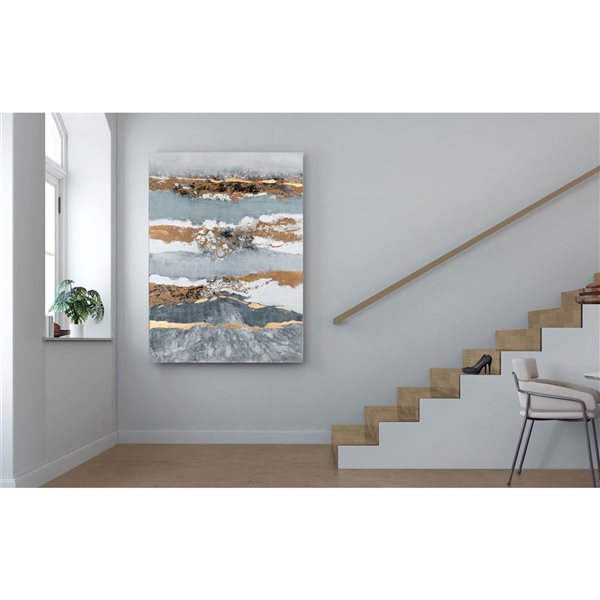 Gild Design House Shimmering Light, Hand Painted Canvas