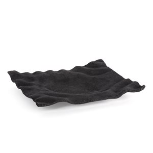 Plateau décoratif en métal noir Amaya Gild Design House, petit
