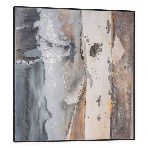 Gild Design House Layered Coast, Hand Painted Canvas