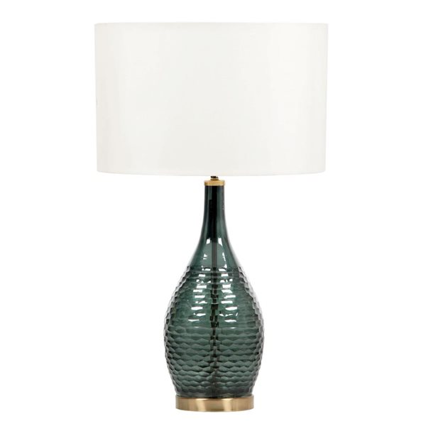 Gild Design House Ruxin 27-in Glass Gold Metal Table Lamp