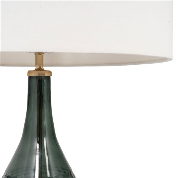 Gild Design House Ruxin 27-in Glass Gold Metal Table Lamp