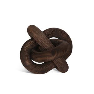 Gild Design House Devante Wood Knot Sculpture - Small Dark Brown