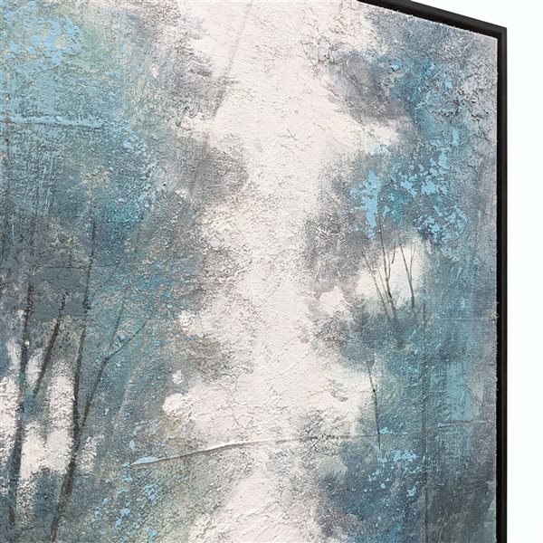 Gild Design House Aquamarine Forest, Hand Painted Canvas